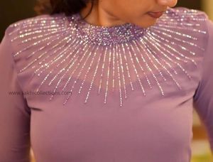Purple Embellish Gown