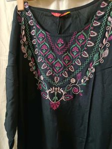 Vishudh Black Ethnic Kurta
