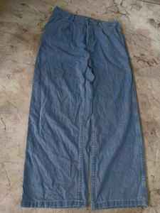 Blue baggy denim jeans