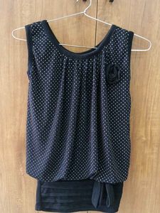 Polka Dot Sleeveless Top