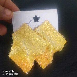 Stylish Yellow Earrings