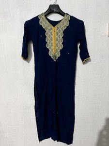 Elegant Navy Blue Kurta
