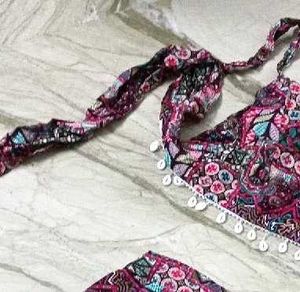 Patterned Two-Piece Set Padded