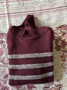 Striped Turtleneck Sweater