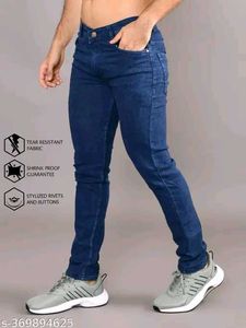 Dark Blue Denim Jeans