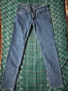 Navy Blue Straight Fit Jeans For Women