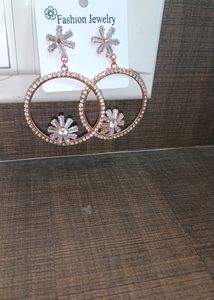 Rose Gold Elegant Hoop Earring