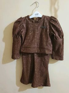 Brown Kids Outfit Set