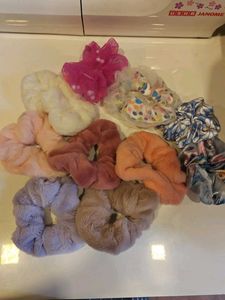 Colorful Scrunchie Set- SET OF 10