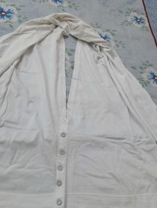 White Button-Down Shrug