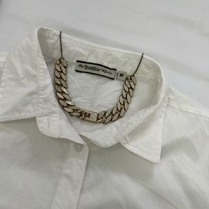 Y2K Vintage Classic White Roadster Fitted Shirt