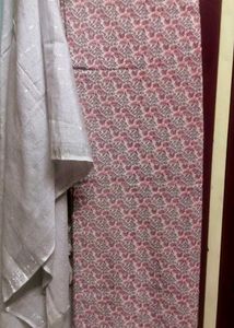Elegant Unstitched Salwar Kurti With Dupatta Set