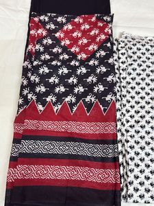 100% pure cotton block print dress material