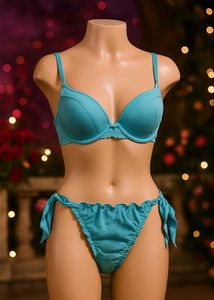 🇳🇿💫💗Sky Blue Colour Beautiful Bra Penty Set