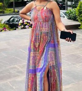 Paisley Print Dress