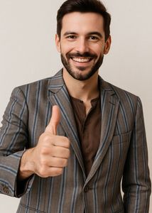 Striped Brown Blazer