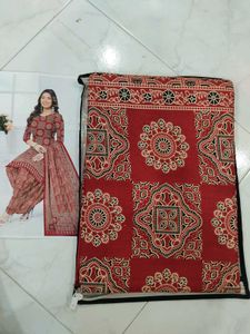 Ajrakh Special 3-Piece Rayon Suit – Material