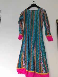 Colorful Long Sleeve Dress