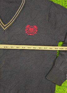 Stylish Black V-Neck Sweater