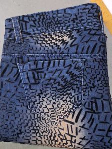 Abstract Pattern Jeans