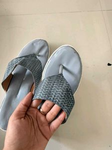 Gray Thong Sandals - Size 7