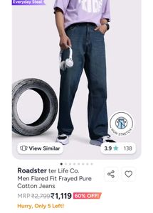 2 Pc -Roadster Loose fit Jeans