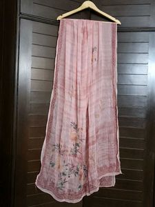 Women Elegant Pink Floral Kurta Set