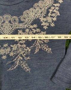 Imported Elegant Embroidered Top