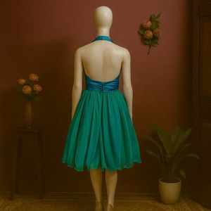 Sparkling Sea Green Party Dress
