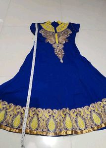 Blue Anarkali Kurti