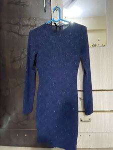 Sparkly Blue Bodycon Dress