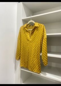Zara Polka Dot Smock Top