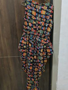 Fun Owl Print Casual Dress
