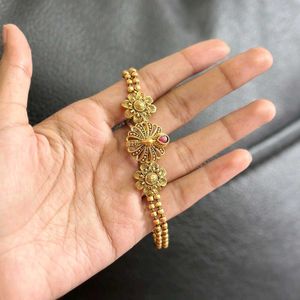 Pink Stone Goldtone Bracelet
