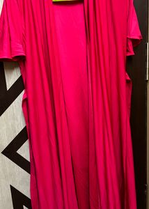 Women Pink Three Peice Co-ord