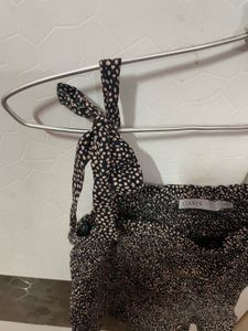 Cute bow Polka Dot Tie Strap Top