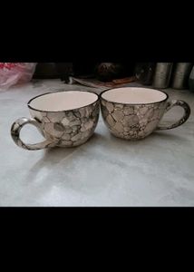 Pack of 1 Unique Marble Coffee Mug/Soup Cup