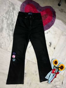 GAP Floral Flare Jeans