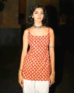 Stylish Red Printed Top