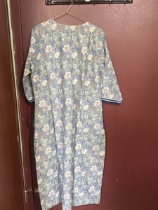 Aurelia Floral Print Kurti Pajama Set