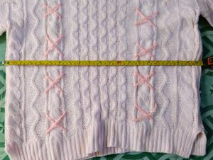 SALE❗ Pink Coquette Cable- Knit Sweater /Pullove