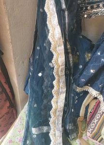 Lehenga Choli Set Rama