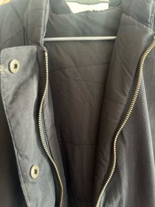 Two Way Parka Jacket With Cinched Waist