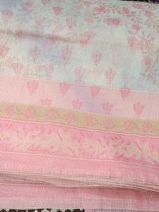 Pretty Pink Floral Saree