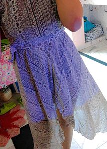 Patterned Sleeveless Dress