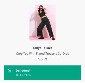 Tokyo talkies Striped Co-ord set