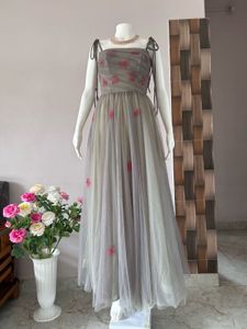 Pretty Floral Embellish Gown