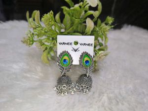 Peacock Jhumka Earrings