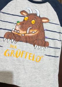 Grey &amp; Navy Blue T-shirt For Baby Boy 3- 4 Year