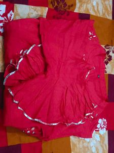 Red Anarkali Gown